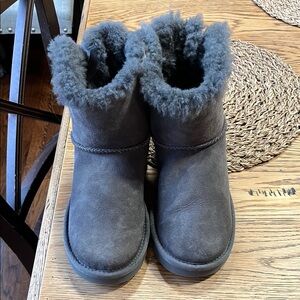 UGG Gray Winter Boots with Fur Lining